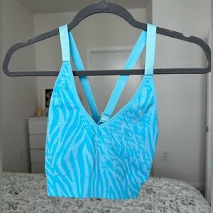 AYBL Bright Blue Zebra Sport Bra